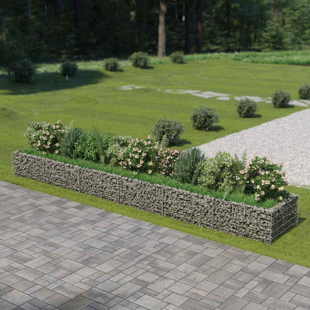 Gabionen-Hochbeet Verzinkter Stahl 50×50×50 Cm