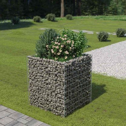 Gabionen-Hochbeet Verzinkter Stahl 50×50×50 Cm