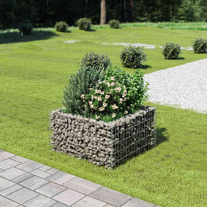 Gabionen-Hochbeet Verzinkter Stahl 50×50×50 Cm