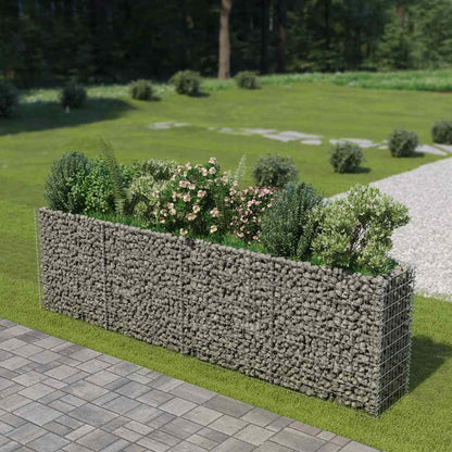 Gabionen-Hochbeet Verzinkter Stahl 50×50×50 Cm