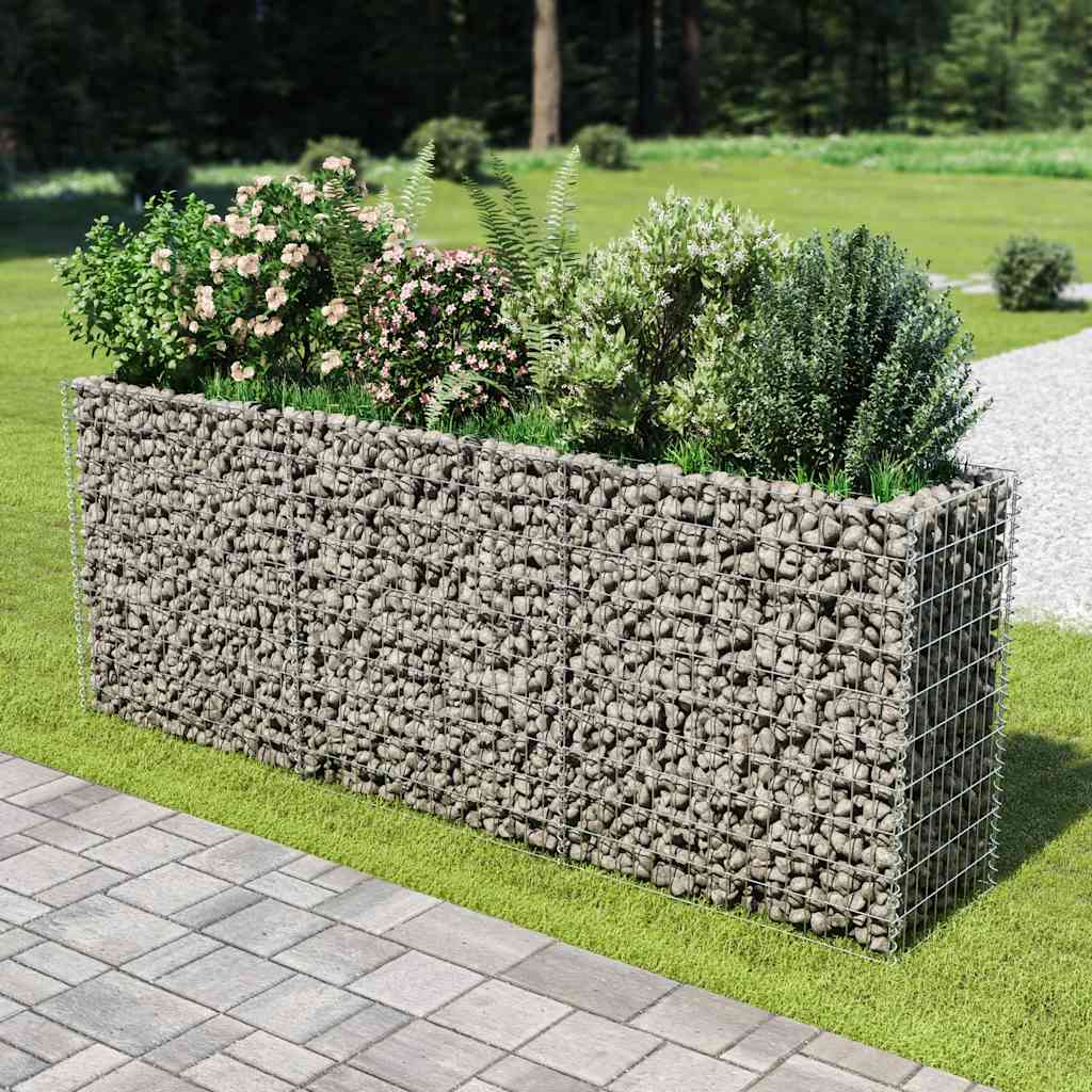 Gabionen-Hochbeet Verzinkter Stahl 50×50×50 Cm