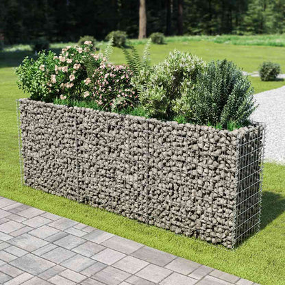 Gabionen-Hochbeet Verzinkter Stahl 50×50×50 Cm