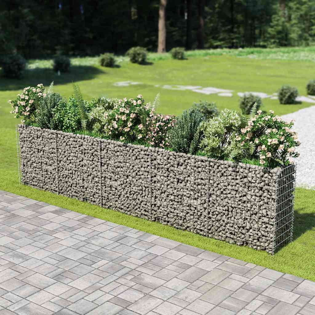 Gabionen-Hochbeet Verzinkter Stahl 50×50×50 Cm