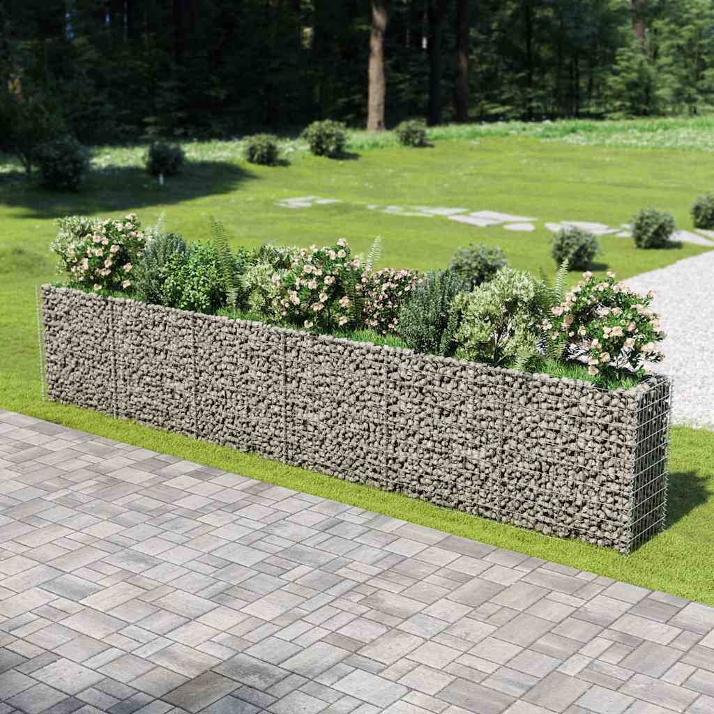 Gabionen-Hochbeet Verzinkter Stahl 50×50×50 Cm