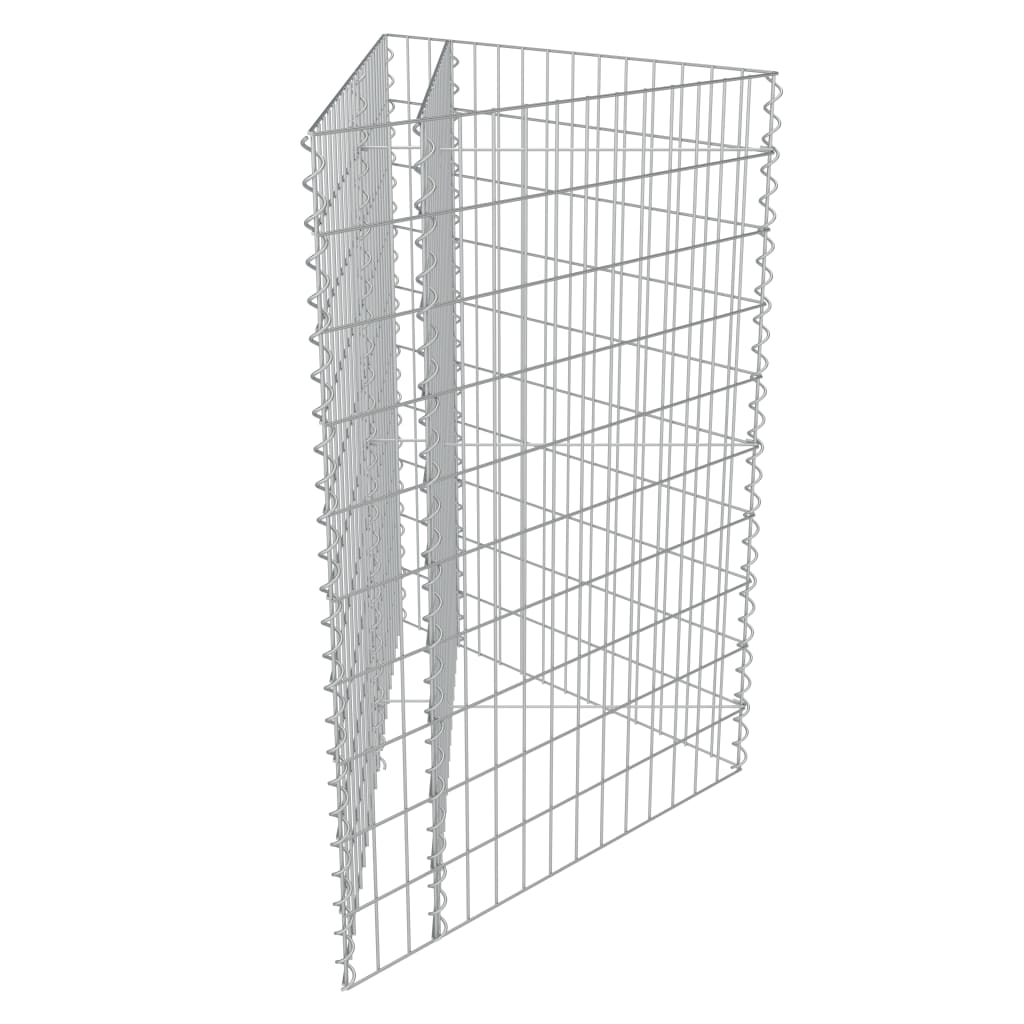 Gabionen-Hochbeet Verzinkter Stahl 75×75×100 Cm Marine