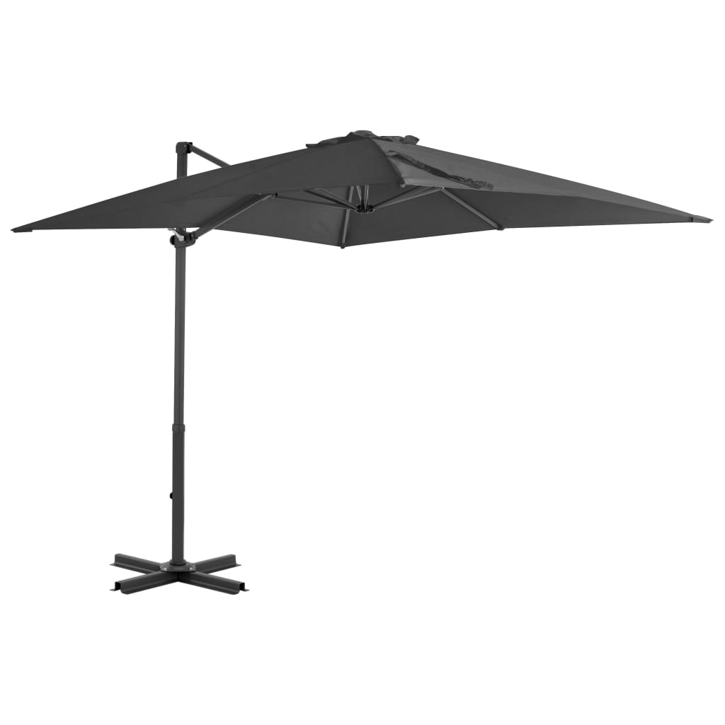 Ampelschirm Mit Aluminium-Mast 250X250 Cm Anthrazit
