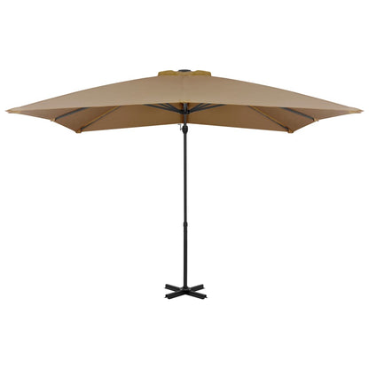 Ampelschirm Mit Aluminium-Mast 250X250 Cm Taupe