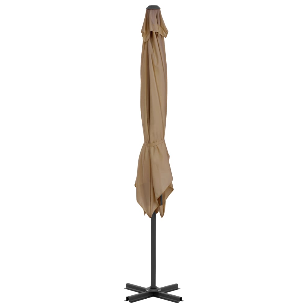 Ampelschirm Mit Aluminium-Mast 250X250 Cm Taupe
