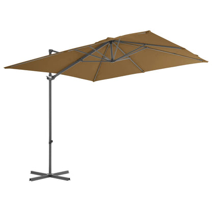 Ampelschirm Mit Stahl-Mast 250X250 Cm Taupe