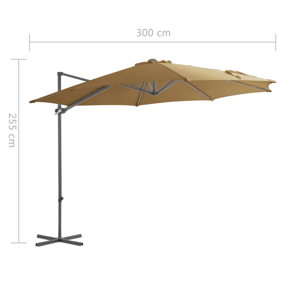 Ampelschirm Mit Stahl-Mast 300 Cm