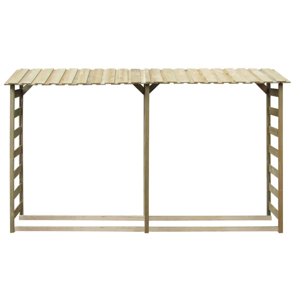 Brennholz-Lagerschuppen 300×44×176 Cm Imprägniertes Kiefernholz