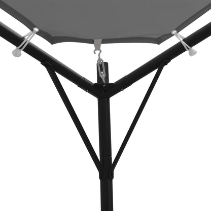 Gartenpavillon Anthrazit 4X4 M
