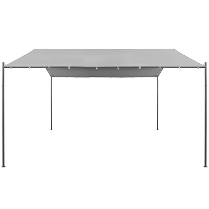 Gartenpavillon Stahl 400 X 400 X 260 Cm Anthrazit