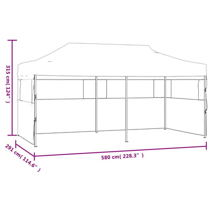 Pop-Up Partyzelt Mit Seitenwänden Faltbar 3 X 6 M