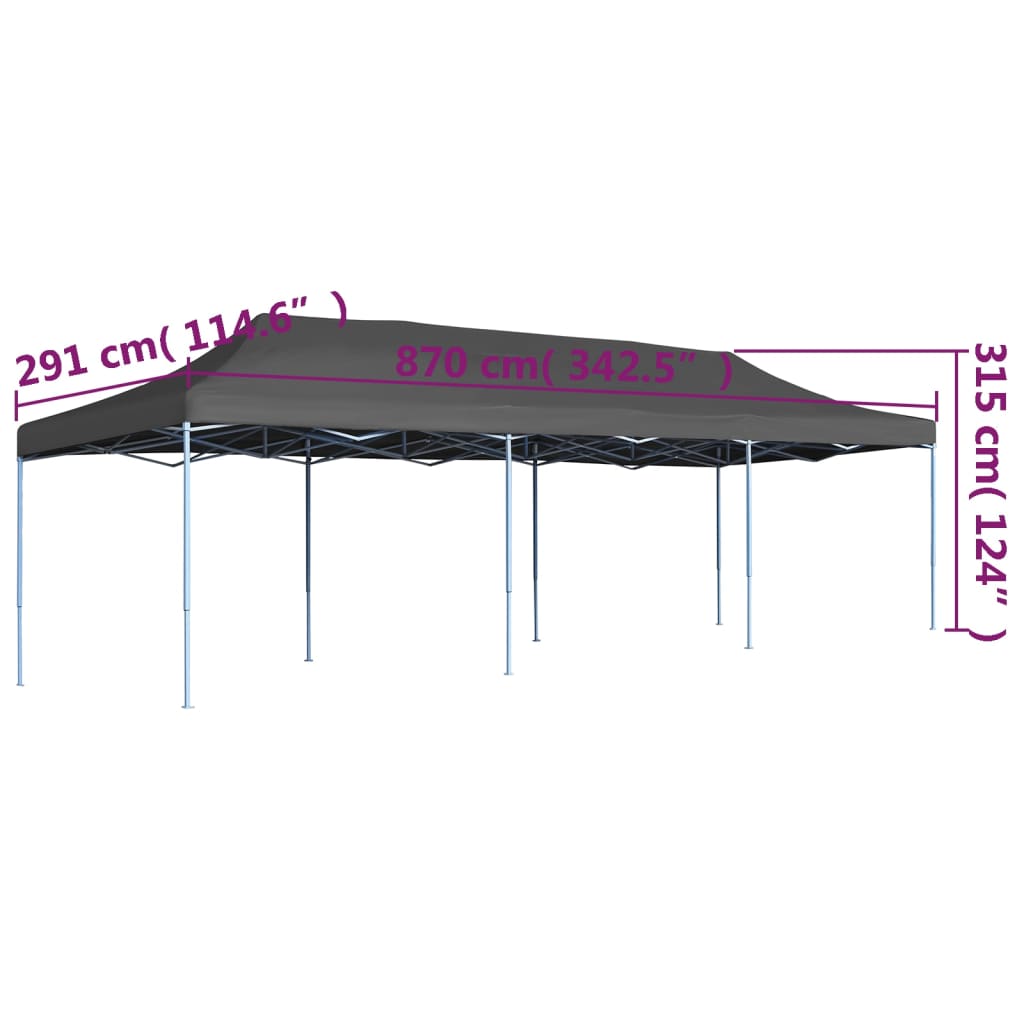 Faltzelt Pop-Up Partyzelt 3 X 9 M