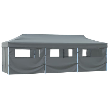 Faltzelt Partyzelt Pop-Up Mit 8 Seitenwänden 870X291X315 Cm