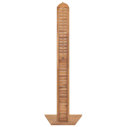 Gartendusche Massivholz Teak 70X75X204 Cm Weiß