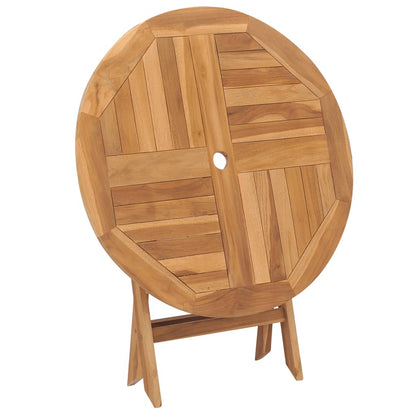 Gartentisch Klappbar 85X76 Cm Massivholz Teak