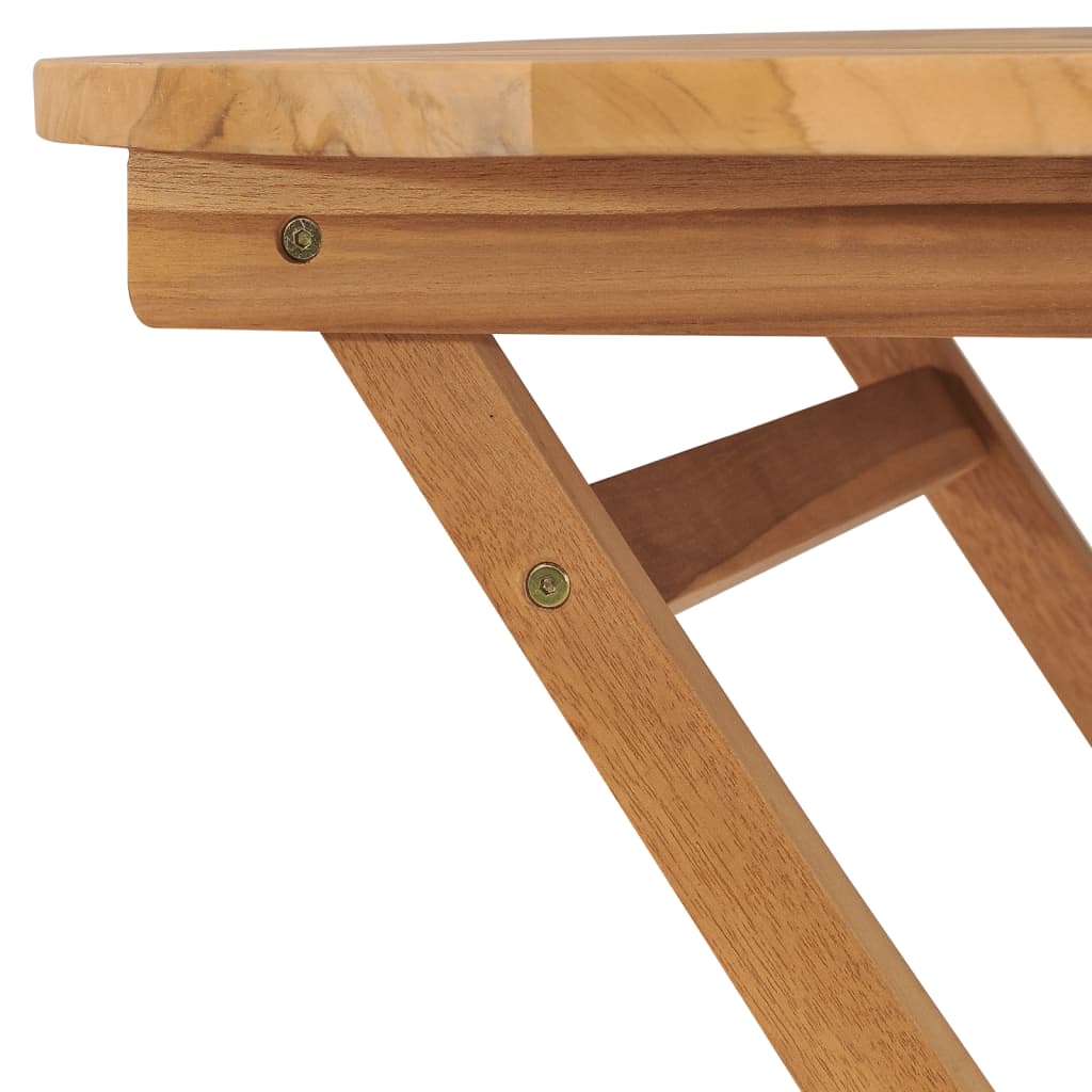 Gartentisch Klappbar 85X76 Cm Massivholz Teak