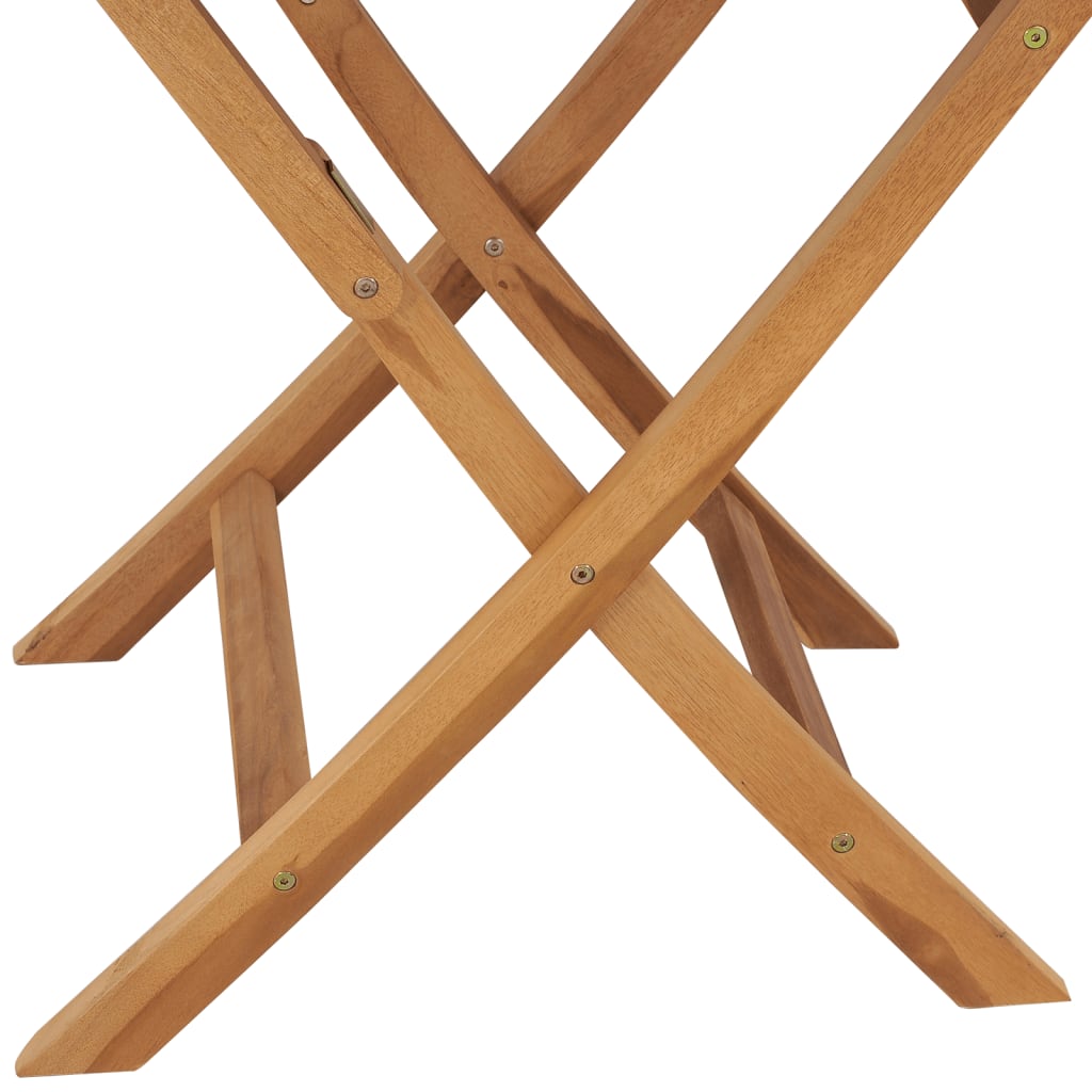 Gartentisch Klappbar 85X76 Cm Massivholz Teak
