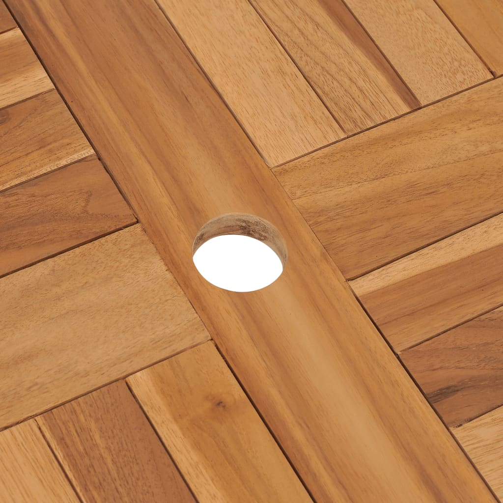 Gartentisch Klappbar 85X76 Cm Massivholz Teak