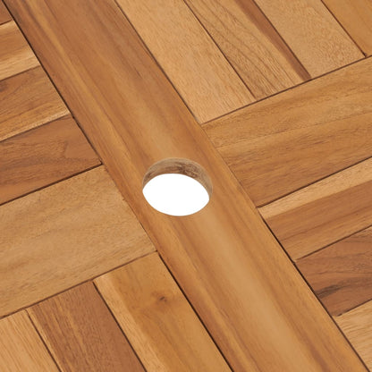 Gartentisch Klappbar 85X76 Cm Massivholz Teak