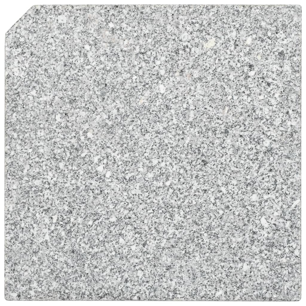 Sonnenschirm-Gewichtsplatte Granit 25 Kg Quadratisch