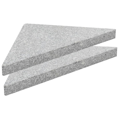 Sonnenschirm-Gewichtsplatte Granit 15 Kg Dreieckig Grau