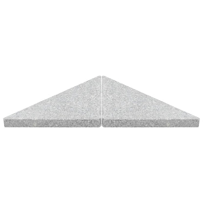 Sonnenschirm-Gewichtsplatte Granit 15 Kg Dreieckig Grau