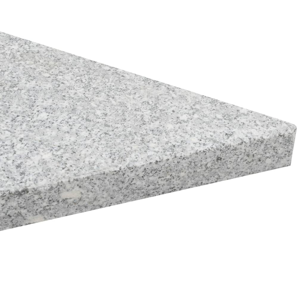 Sonnenschirm-Gewichtsplatte Granit 15 Kg Dreieckig Grau