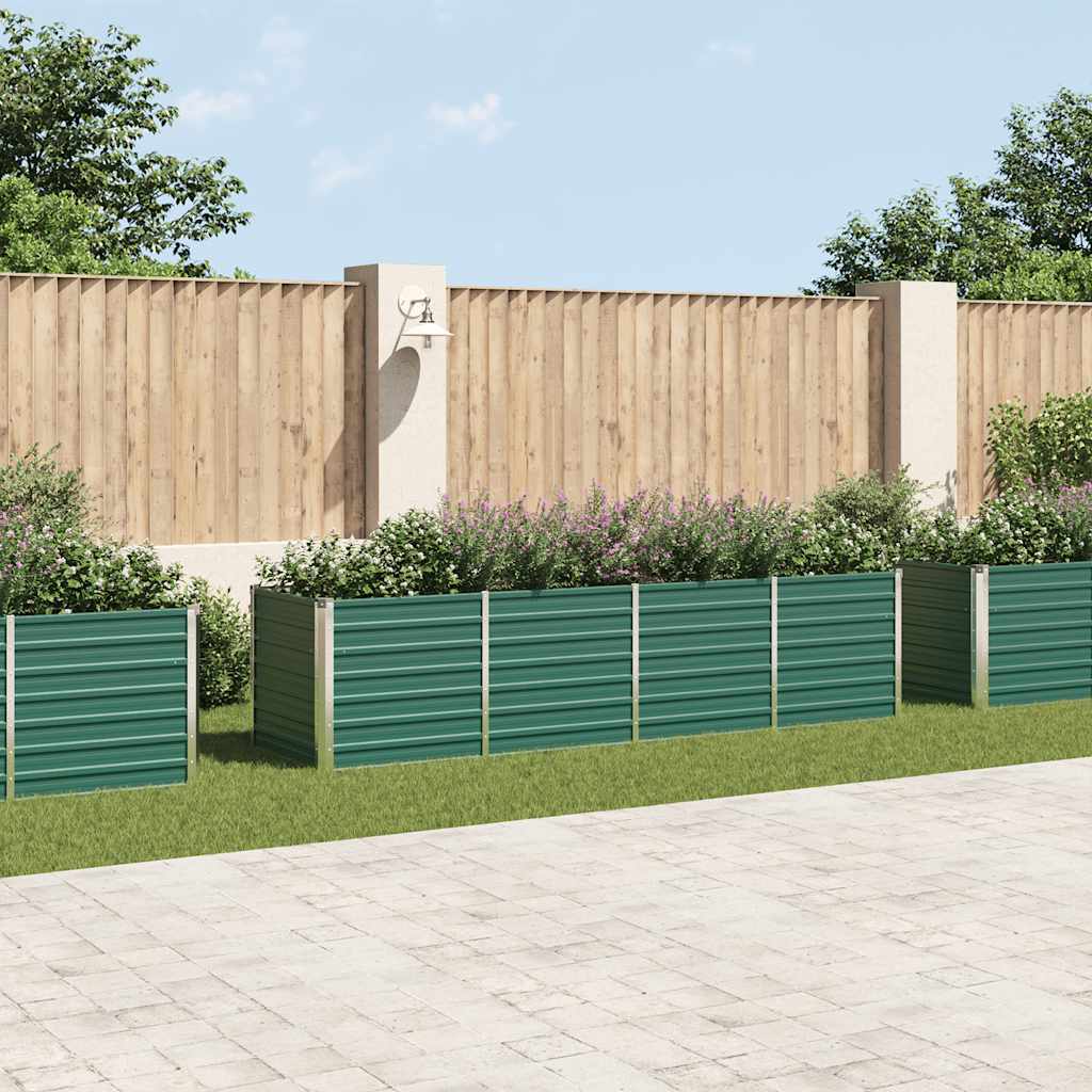 Garten-Hochbeet Verzinkter Stahl 320X80X77 Cm