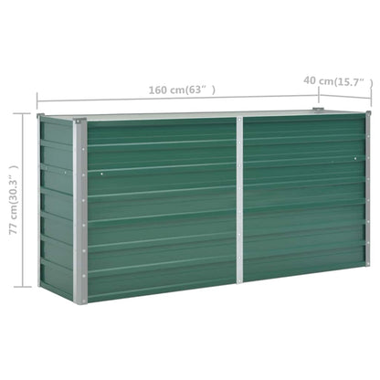 Garten-Hochbeet Verzinkter Stahl 160X40X77 Cm