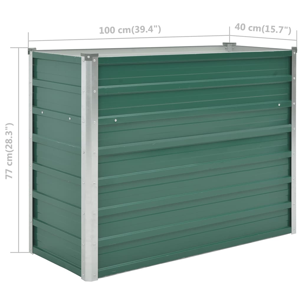 Garten-Hochbeet Verzinkter Stahl 100X40X77 Cm