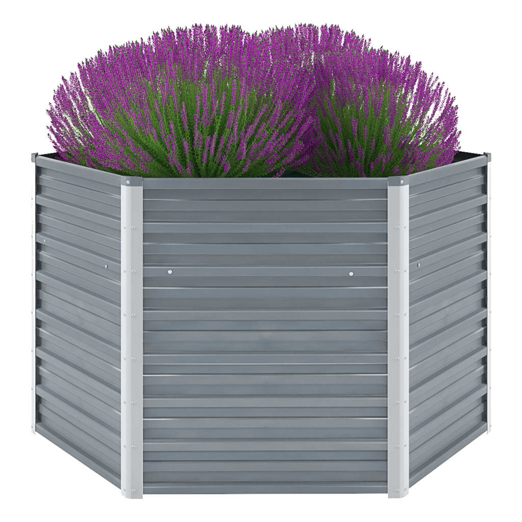 Garten-Hochbeet Verzinkter Stahl 129X129X77 Cm