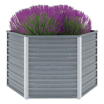 Garten-Hochbeet Verzinkter Stahl 129X129X77 Cm