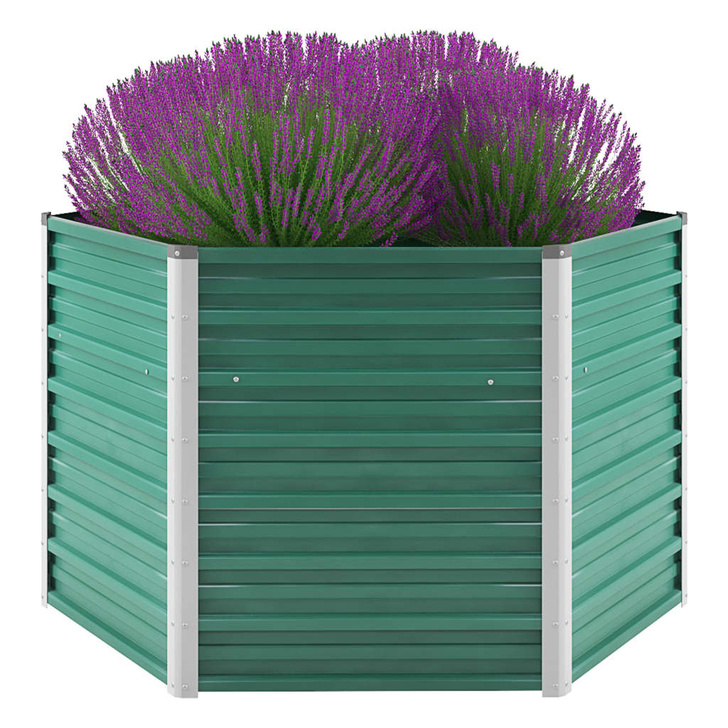 Garten-Hochbeet Verzinkter Stahl 129X129X77 Cm