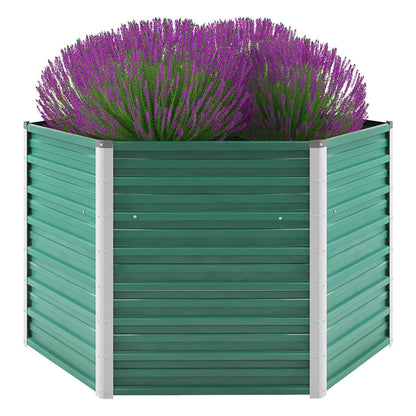 Garten-Hochbeet Verzinkter Stahl 129X129X77 Cm