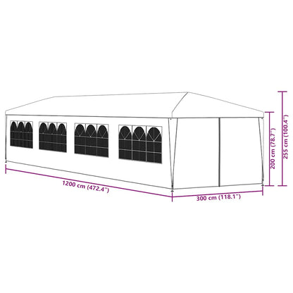 Partyzelt 3X12 M