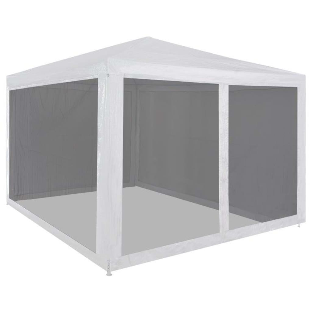 Partyzelt Mit 10 Mesh-Seitenteilen 6X4 M Hdpe