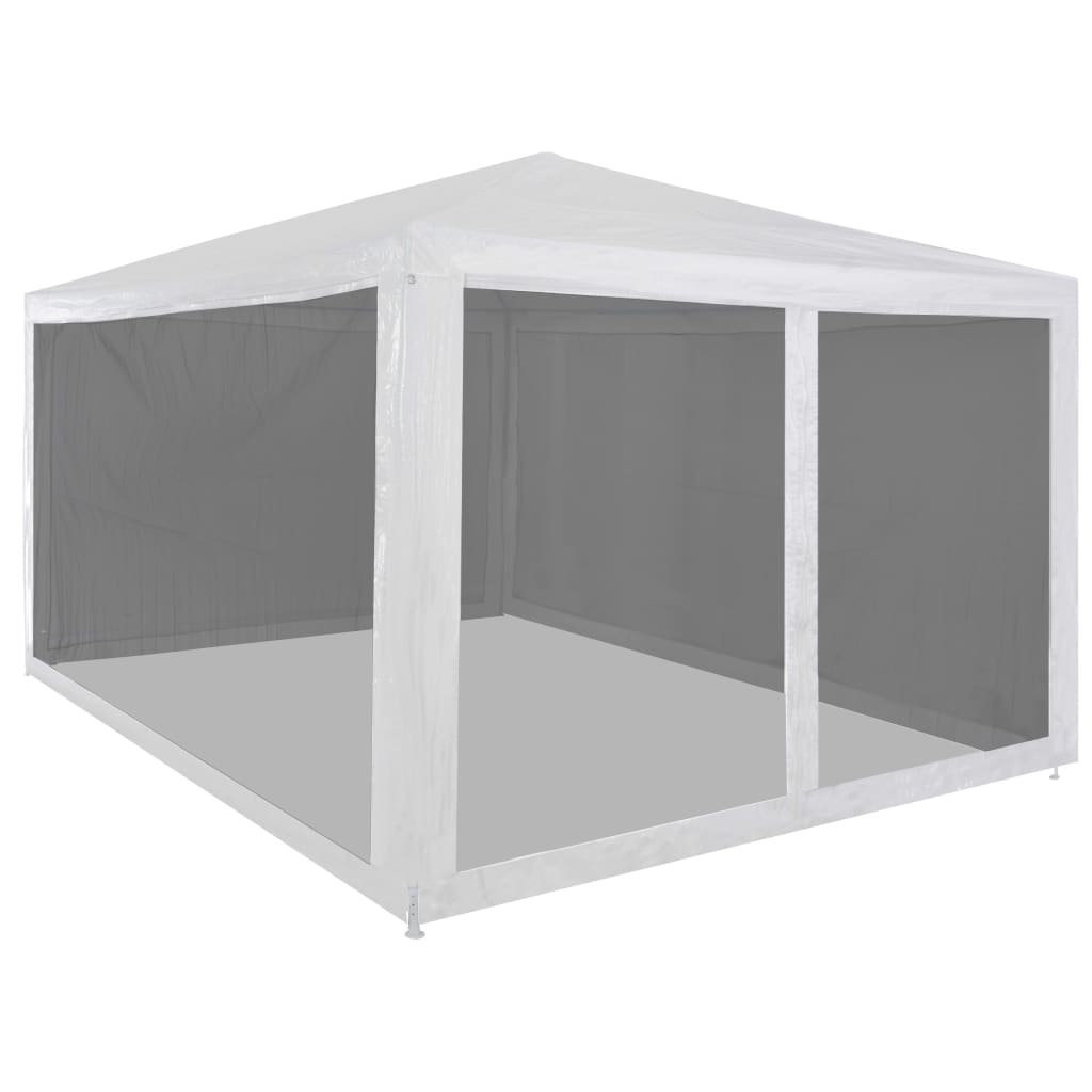 Partyzelt Mit 10 Mesh-Seitenteilen 6X4 M Hdpe