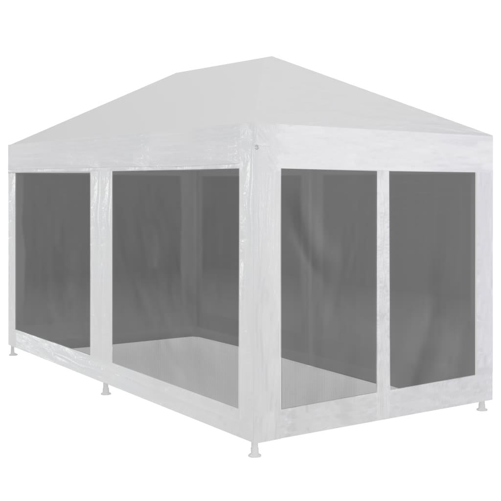 Partyzelt Mit 10 Mesh-Seitenteilen 6X4 M Hdpe