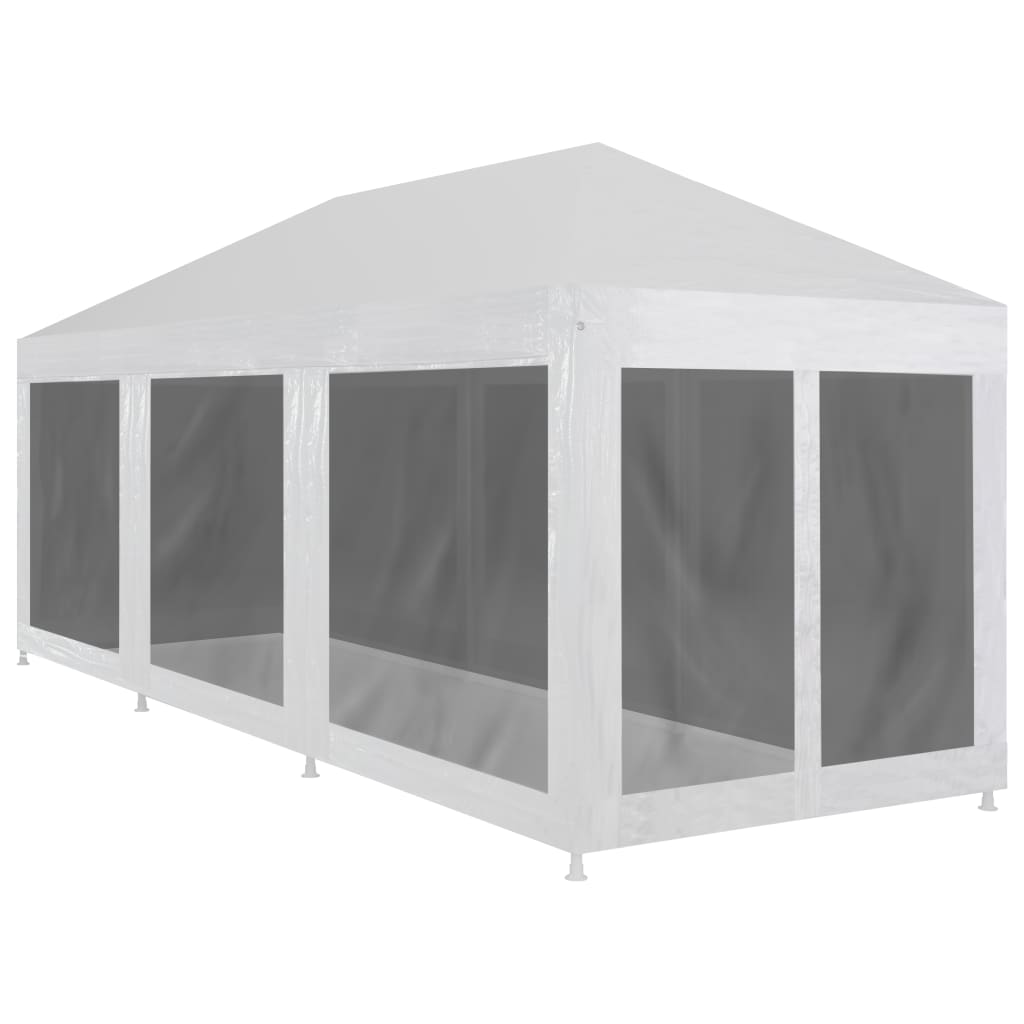 Partyzelt Mit 10 Mesh-Seitenteilen 6X4 M Hdpe