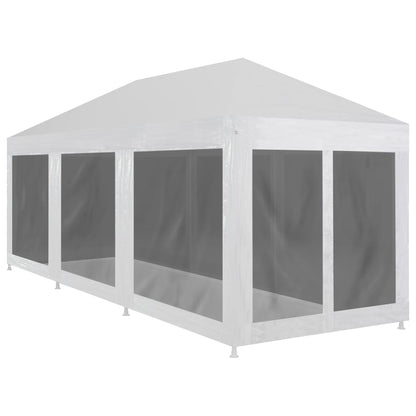 Partyzelt Mit 10 Mesh-Seitenteilen 6X4 M Hdpe