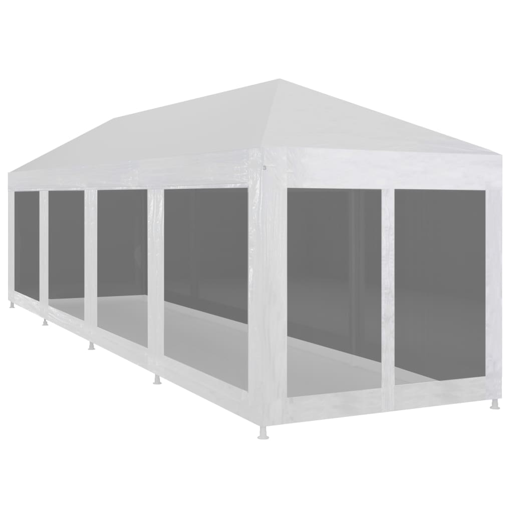 Partyzelt Mit 10 Mesh-Seitenteilen 6X4 M Hdpe