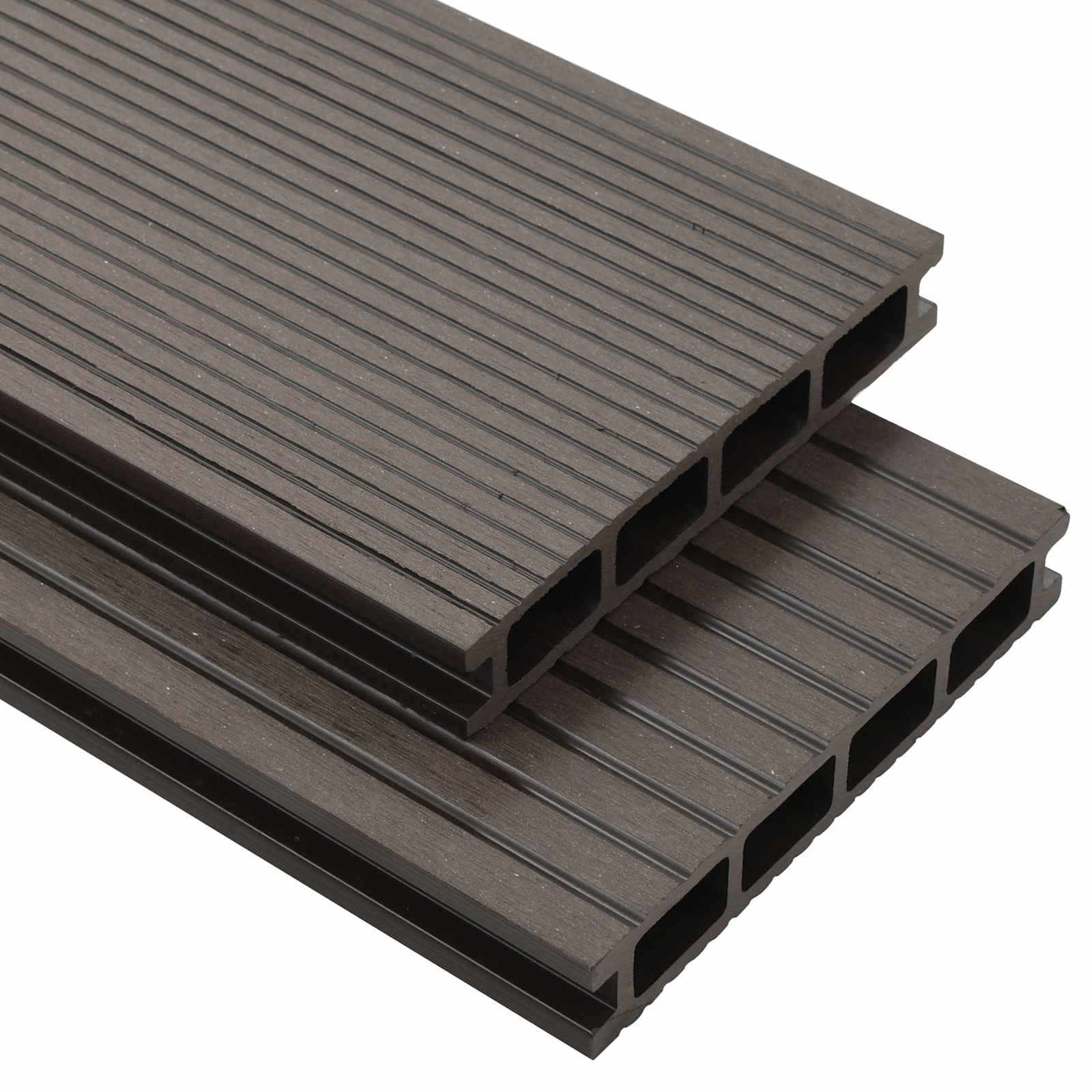Terrassendiele 6 Pcs Dunkelbraun Wpc