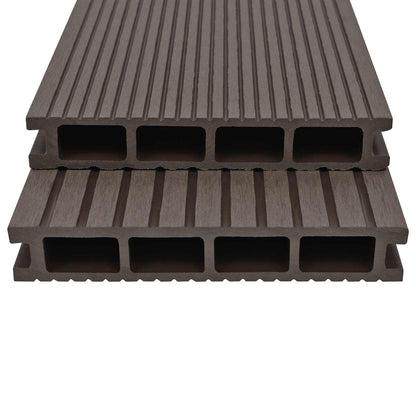 Terrassendiele 4 Pcs Dunkelbraun Wpc