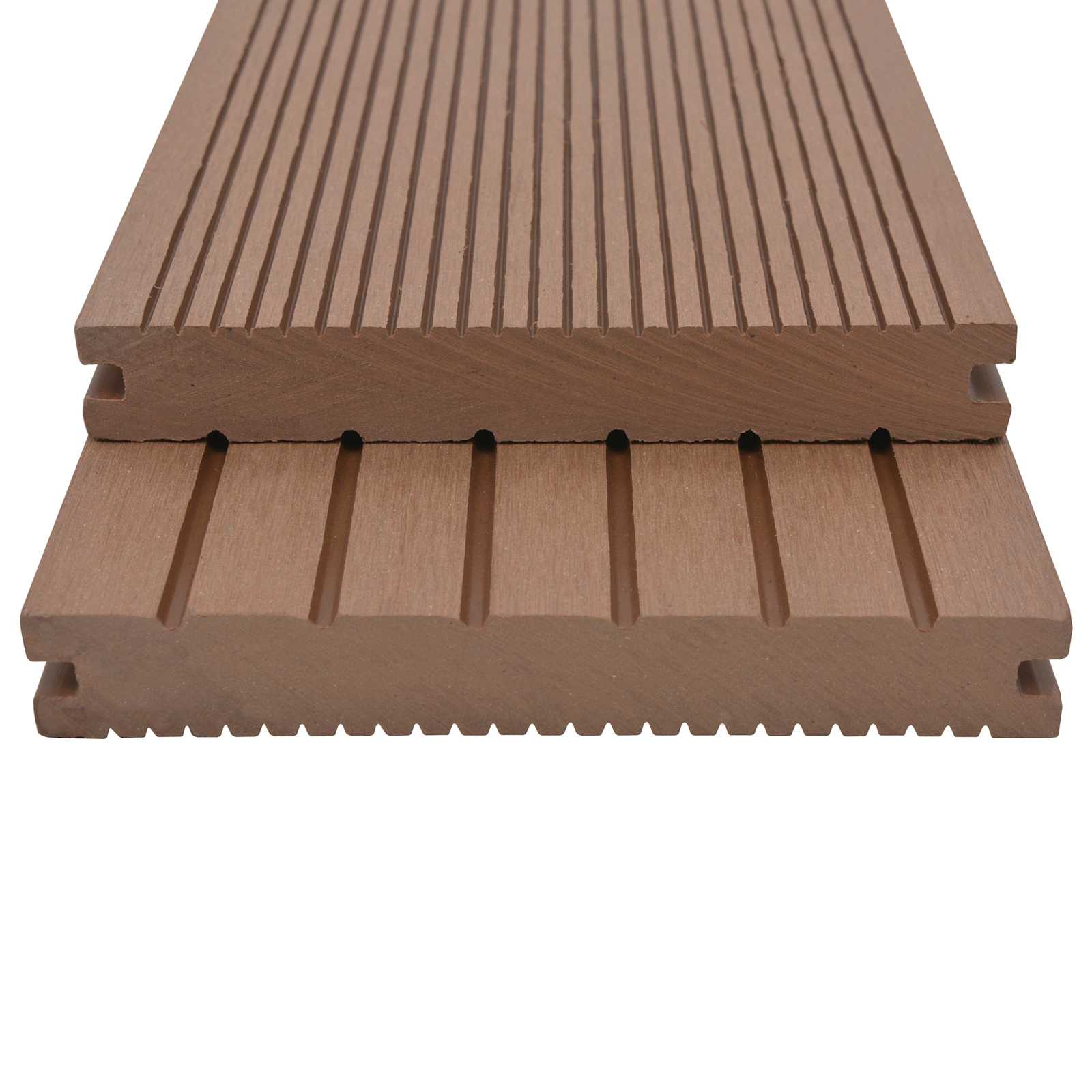Terrassendiele 6 Pcs Hellbraun Wpc