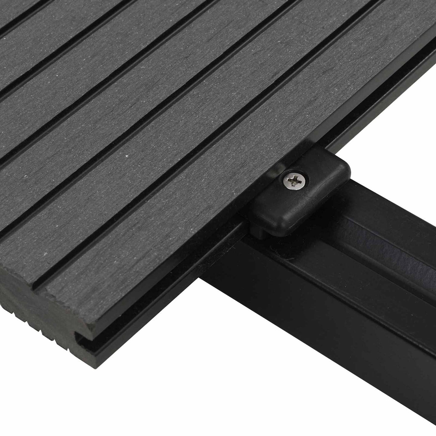 Terrassendiele 6 Pcs Grau Wpc