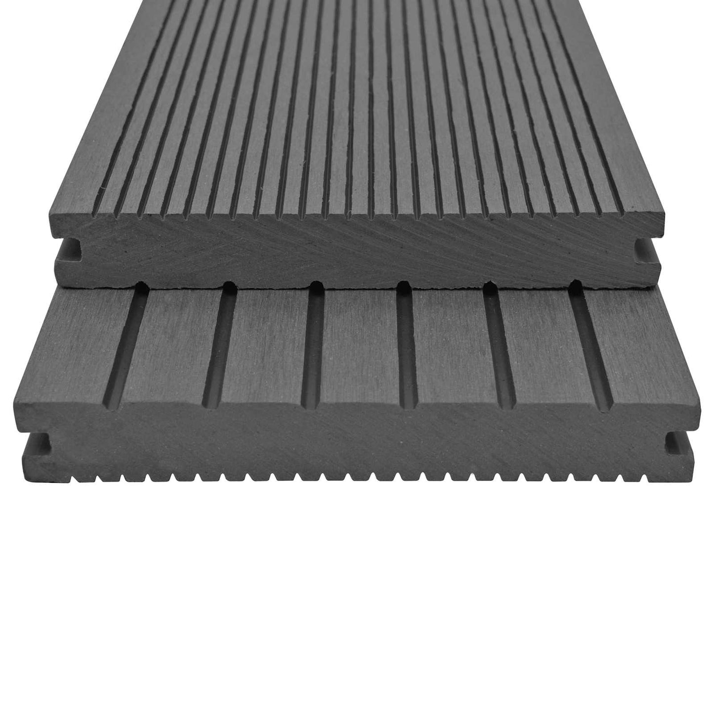 Terrassendiele 6 Pcs Grau Wpc