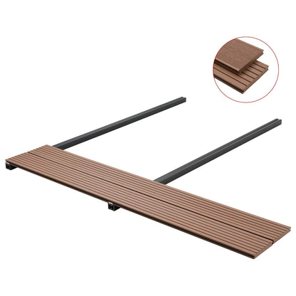 Terrassendiele 4 Pcs Hellbraun Wpc